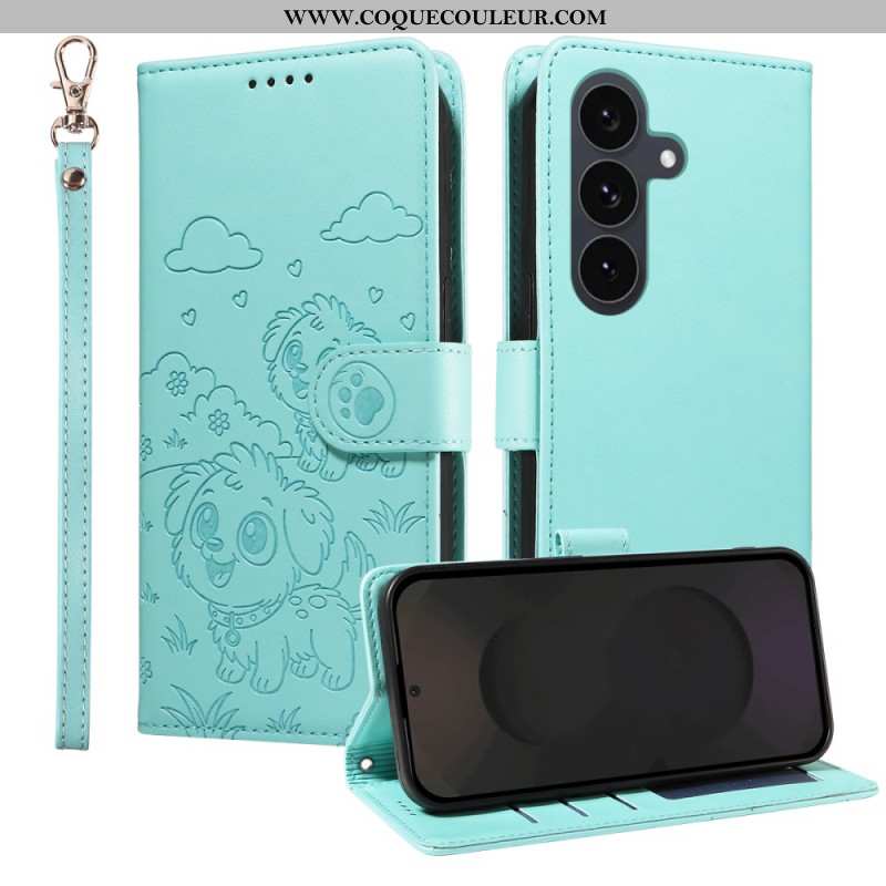 Housse Samsung Galaxy S25 FE Blocage RFID et Motif Chien