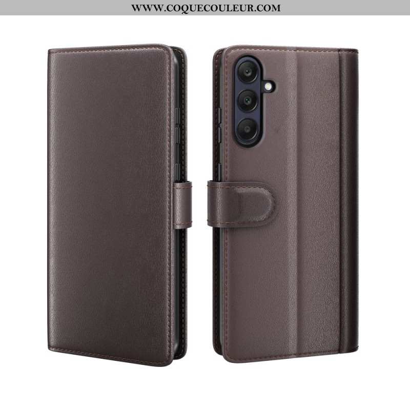 Housse Samsung Galaxy S25 FE Cuir Véritable