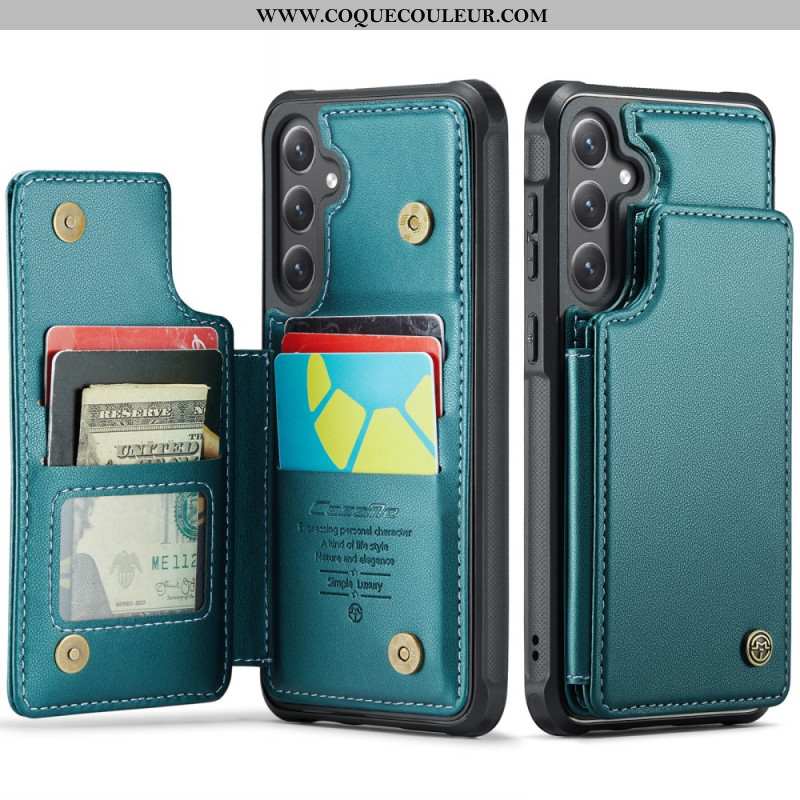 Coque Samsung Galaxy S25 FE Portefeuille avec Blocage RFID