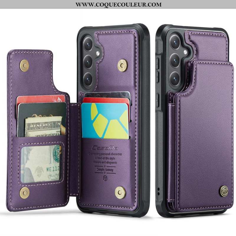 Coque Samsung Galaxy S25 FE Portefeuille avec Blocage RFID