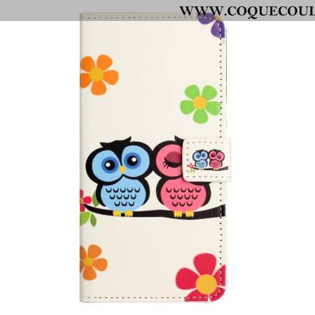 Housse Samsung Galaxy S25 FE Couple de Hiboux