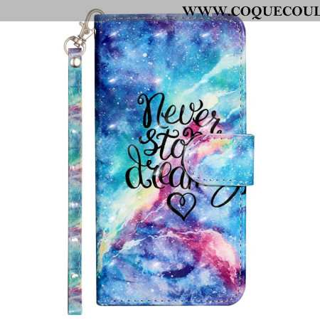 Housse Samsung Galaxy S25 FE Never Stop Dreaming à Lanière