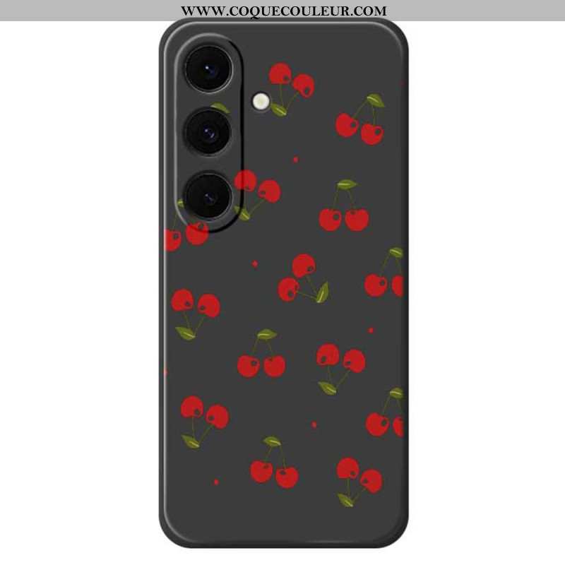 Coque Samsung Galaxy S25 FE Silicone Cerises