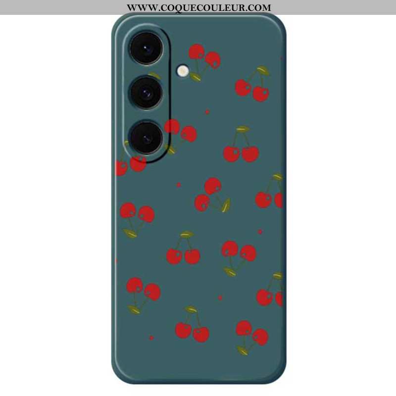 Coque Samsung Galaxy S25 FE Silicone Cerises