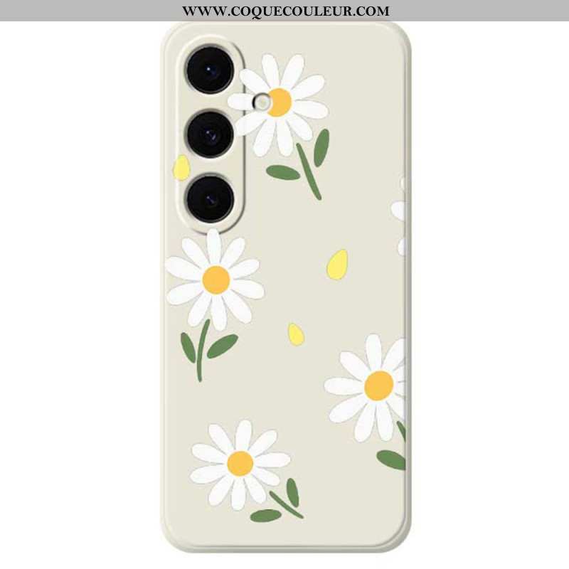 Coque Samsung Galaxy S25 FE Silicone Marguerites