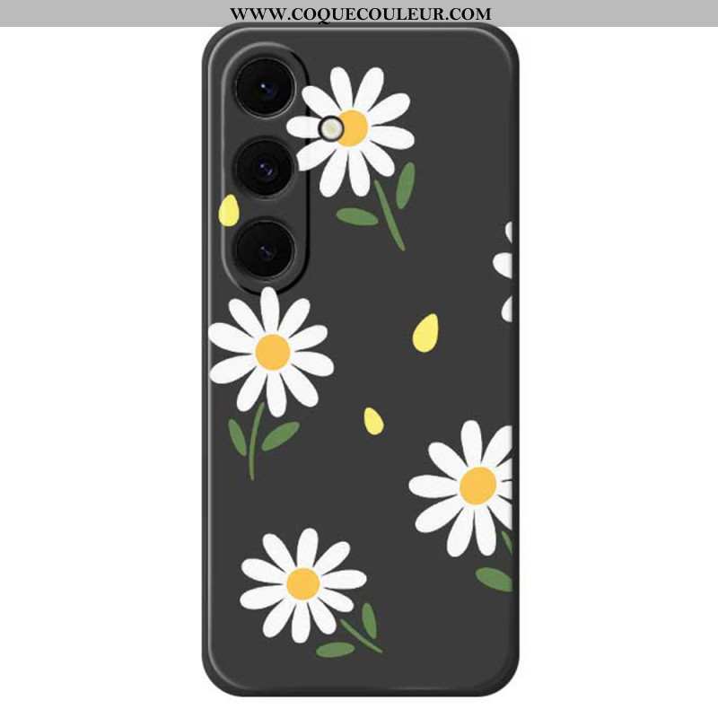 Coque Samsung Galaxy S25 FE Silicone Marguerites