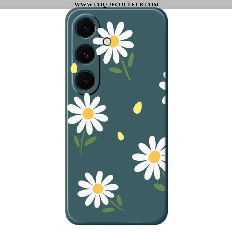 Coque Samsung Galaxy S25 FE Silicone Marguerites