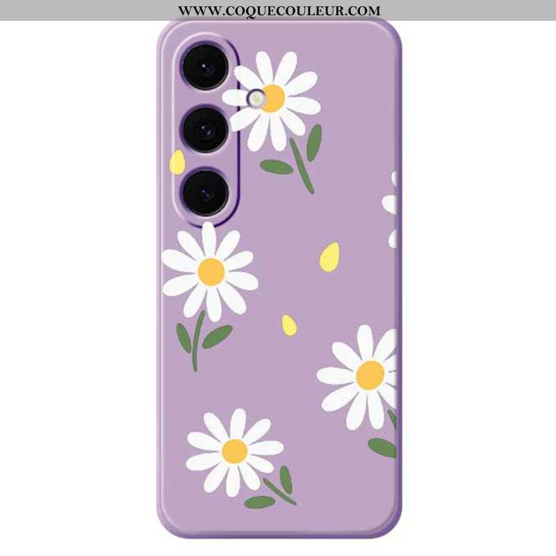 Coque Samsung Galaxy S25 FE Silicone Marguerites