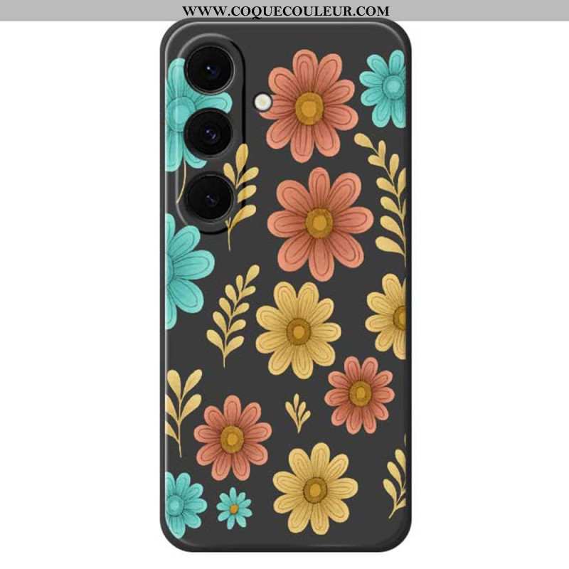 Coque Samsung Galaxy S25 FE Silicone Fleurs