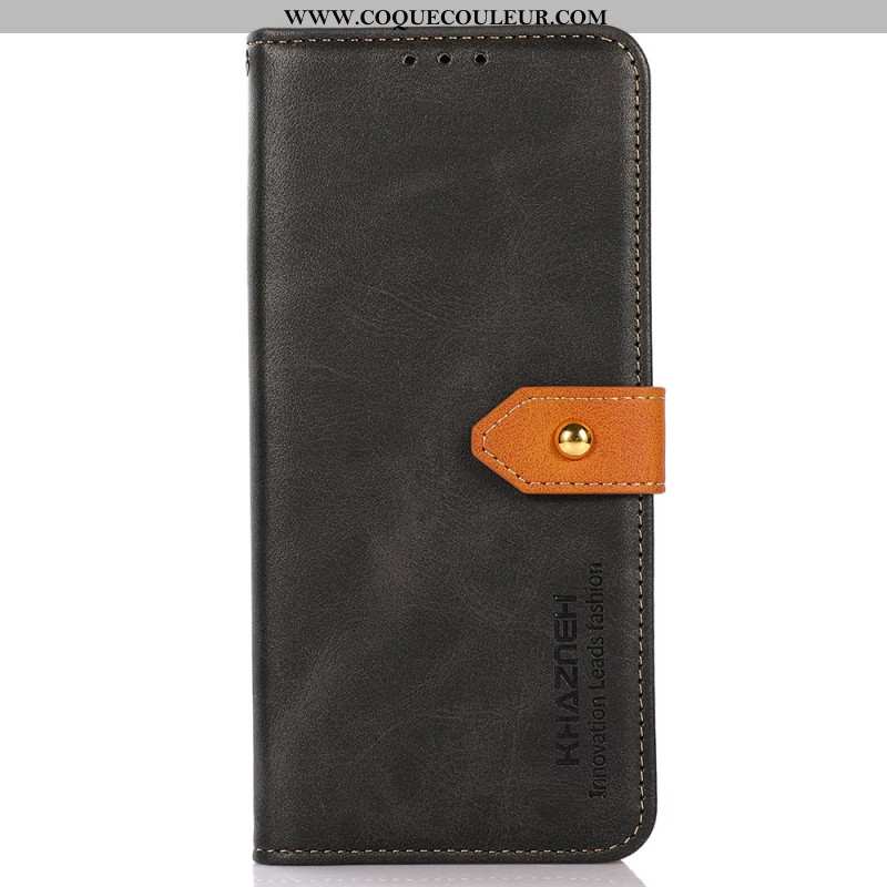 Housse Samsung Galaxy S25 FE Fermoir Doré KHAZNEH