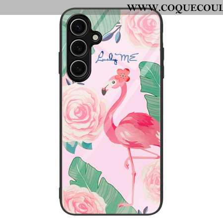 Coque Samsung Galaxy S25 Plus 5G Verre Trempé Flamant Rose