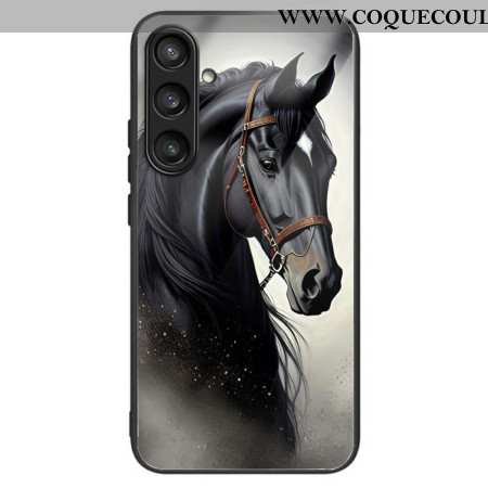 Coque Samsung Galaxy S25 Plus 5G Verre Trempé Cheval Gris