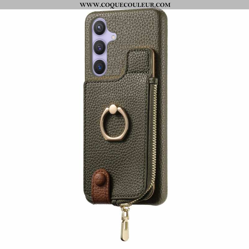 Coque Samsung Galaxy S25 Plus 5G Portefeuille avec Support Magnétique