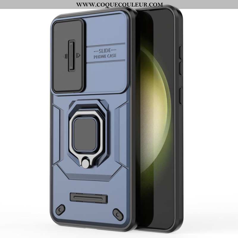 Coque Samsung Galaxy S25 Plus 5G Ring Résistante avec Protecteur Objectif