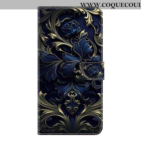 Housse métallique Fleur Bleue