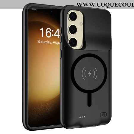 Coque Batterie 10000mAh Samsung Galaxy S25 Plus Chargeur Externe avec Fixation Magnétique