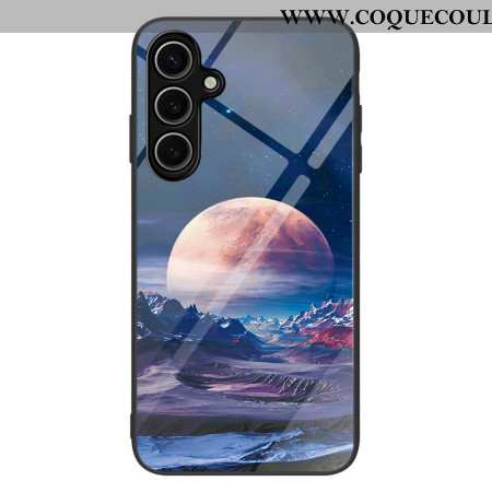 Coque Samsung Galaxy S25 Plus 5G Verre Trempé Planète Blanche