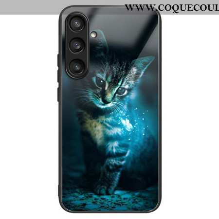 Coque Samsung Galaxy S25 Plus 5G Verre Trempé Chat