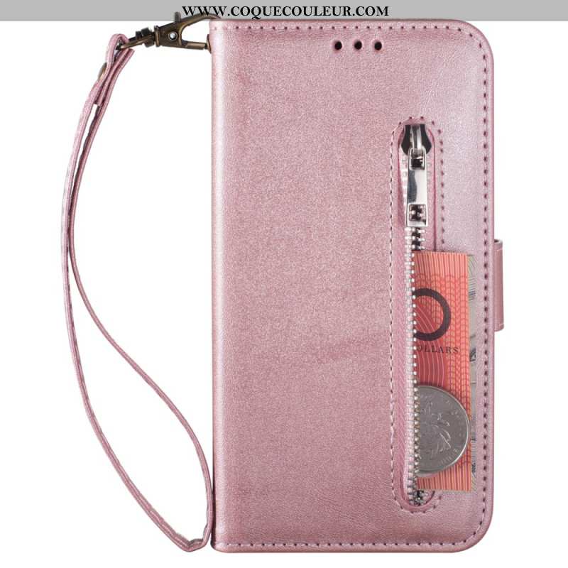 Housse Samsung Galaxy S25 Plus 5G Porte-Monnaie et Lanière