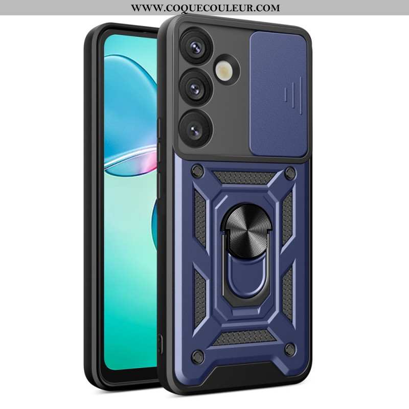Coque Samsung Galaxy S25 Plus 5G Support Rotatif et Protecteur Objectif