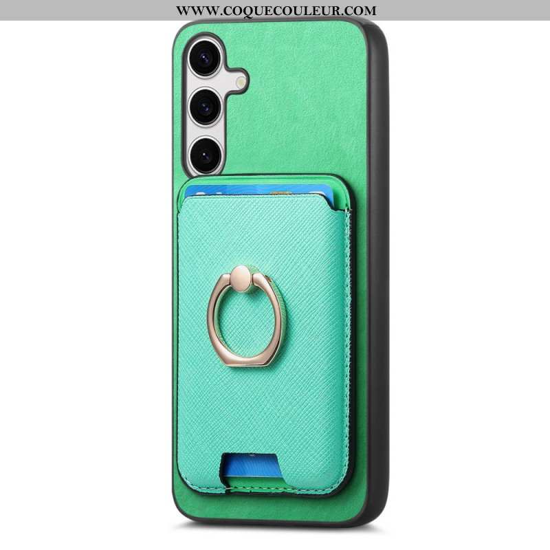 Coque Samsung Galaxy S25 Plus 5G Porte-Cartes Magnétique Détachable