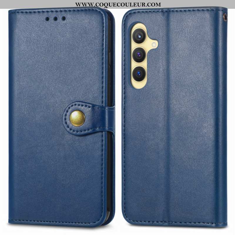 Housse Samsung Galaxy S25 Plus 5G Fermoir Bouton