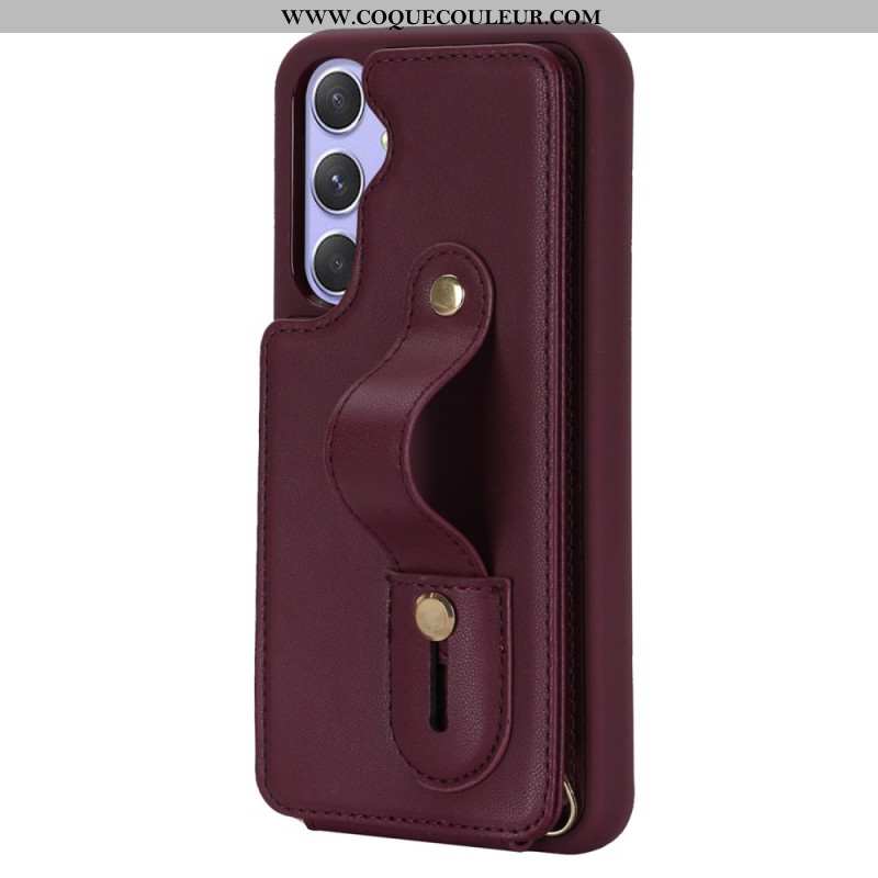 Coque Samsung Galaxy S25 Plus 5G Porte-Cartes et Sangle