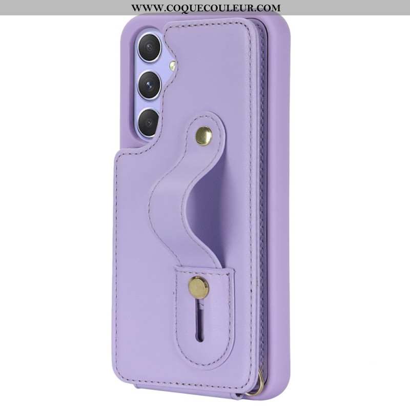 Coque Samsung Galaxy S25 Plus 5G Porte-Cartes et Sangle