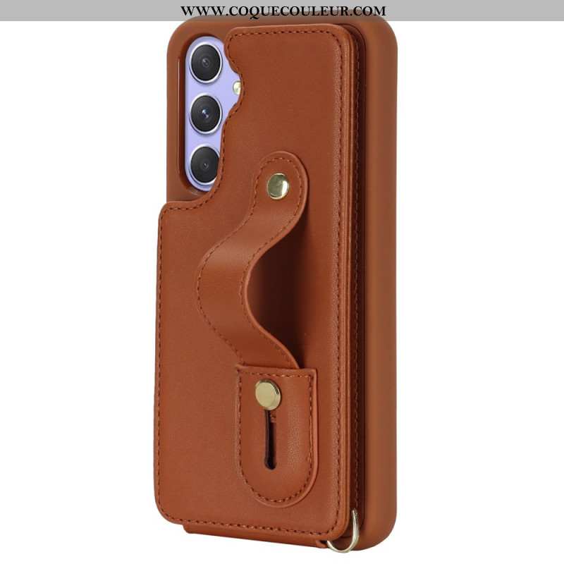 Coque Samsung Galaxy S25 Plus 5G Porte-Cartes et Sangle