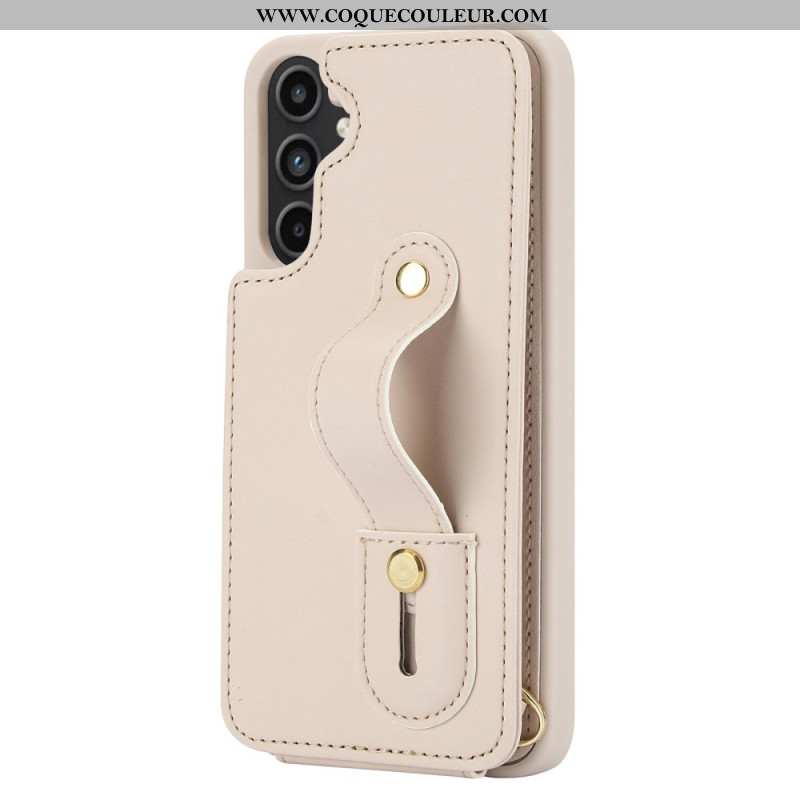 Coque Samsung Galaxy S25 Plus 5G Porte-Cartes et Sangle