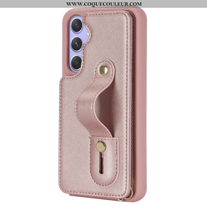 Coque Samsung Galaxy S25 Plus 5G Porte-Cartes et Sangle