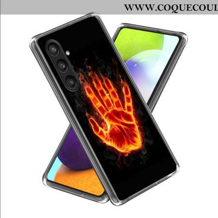 Coque Samsung Galaxy S25 Plus 5G Main en feu