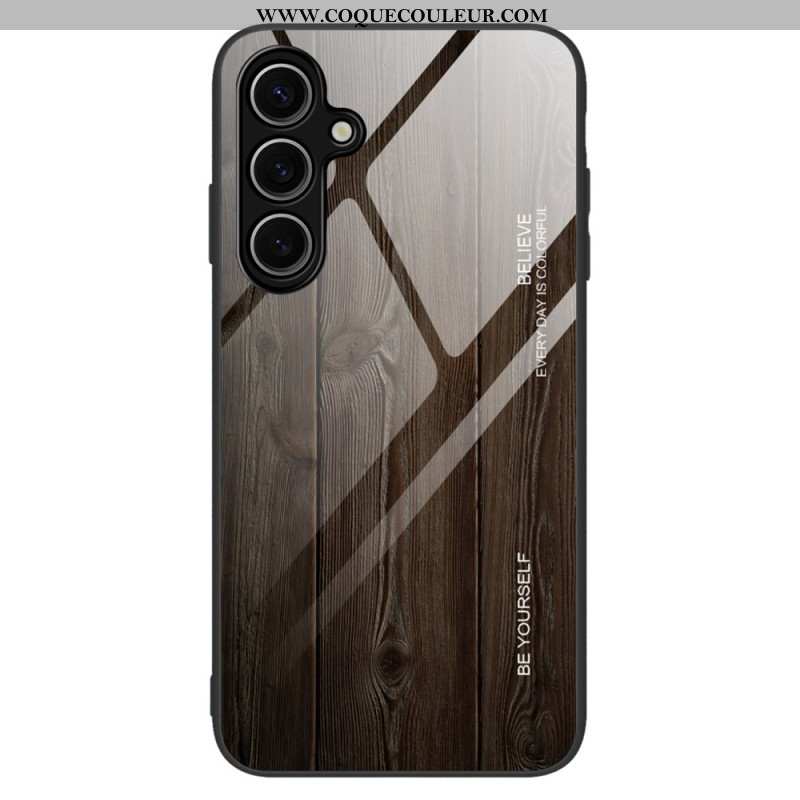 Coque Samsung Galaxy S25 Plus 5G Verre Trempé Bois
