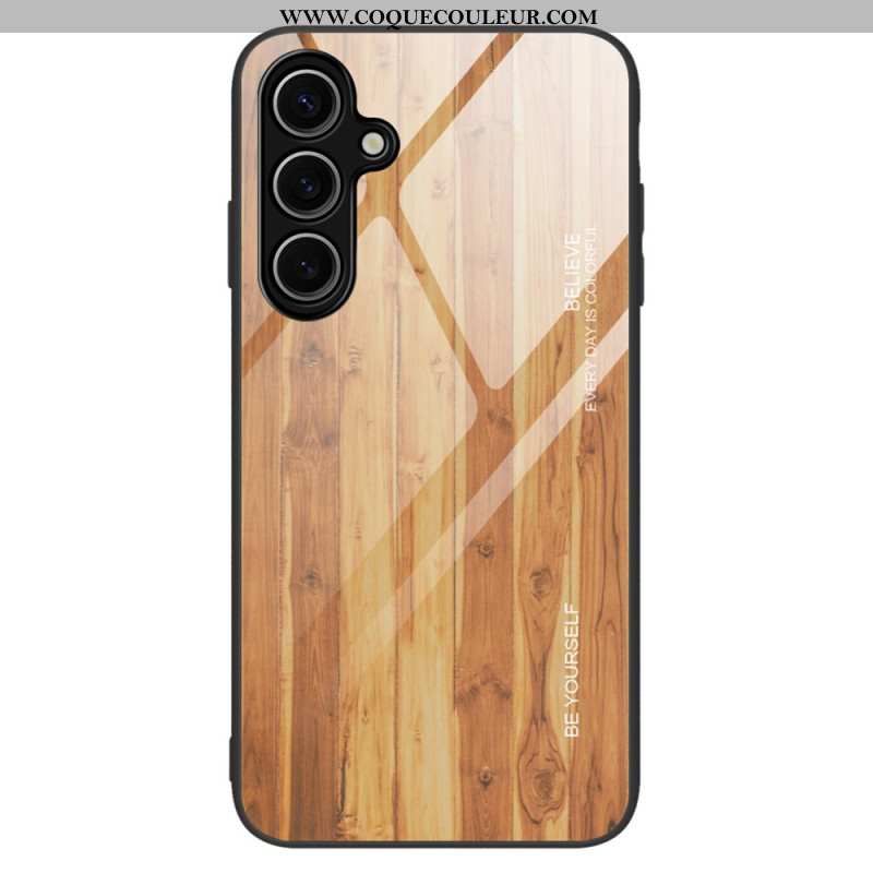 Coque Samsung Galaxy S25 Plus 5G Verre Trempé Bois