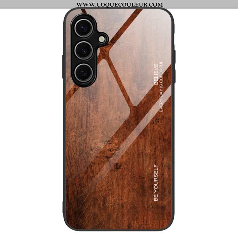 Coque Samsung Galaxy S25 Plus 5G Verre Trempé Bois