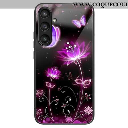 Coque Samsung Galaxy S25 Plus 5G Verre Trempé Fleurs et Papillons