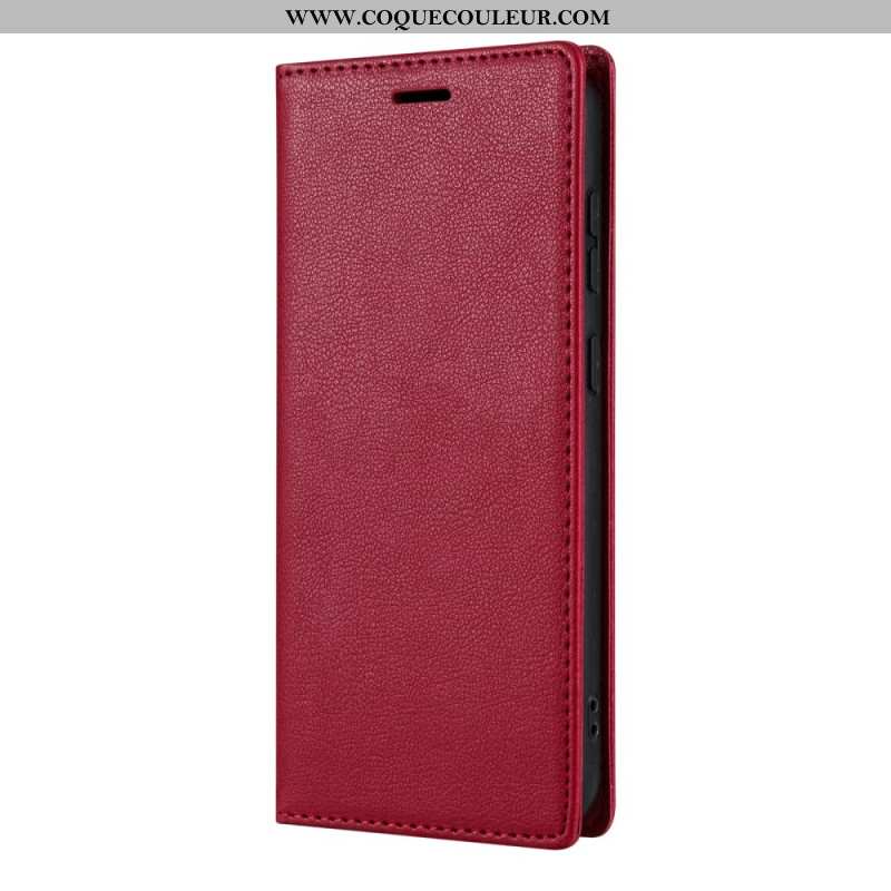 Flip Cover Samsung Galaxy S25 Plus 5G Effet Cuir