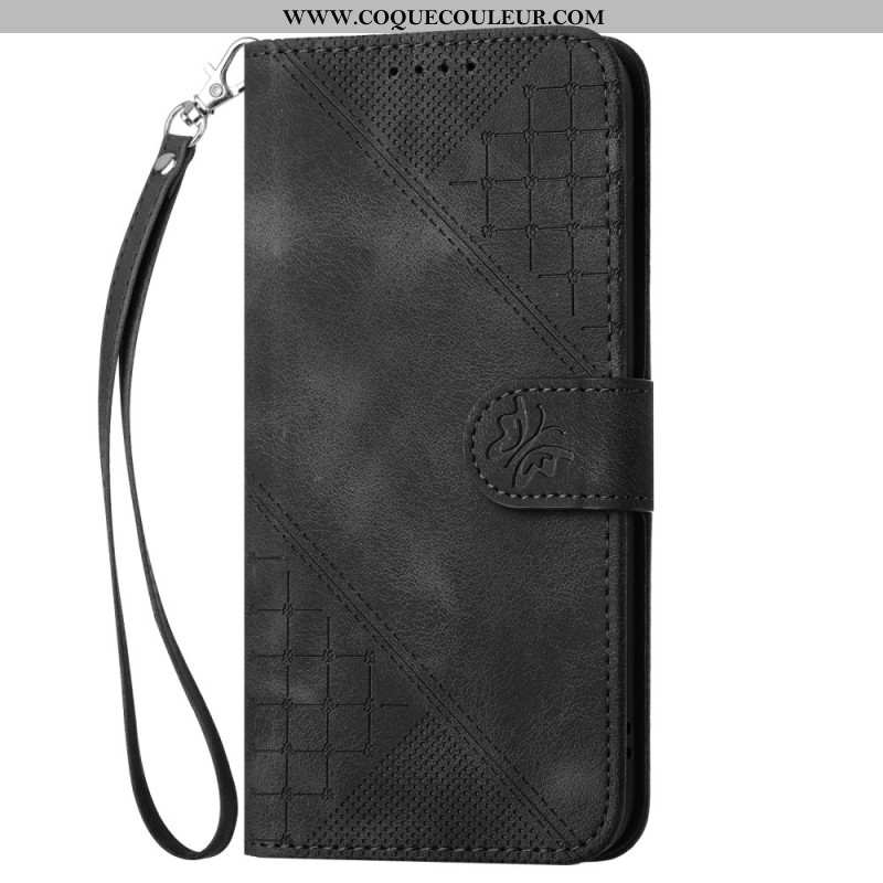 Housse Samsung Galaxy S25 Plus 5G Géométrie à Lanière