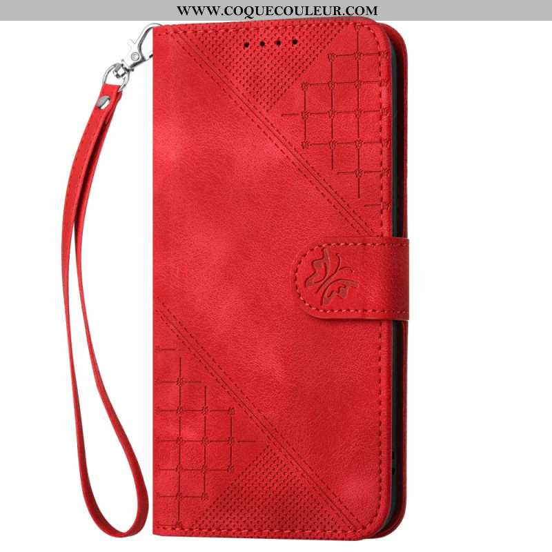 Housse Samsung Galaxy S25 Plus 5G Géométrie à Lanière