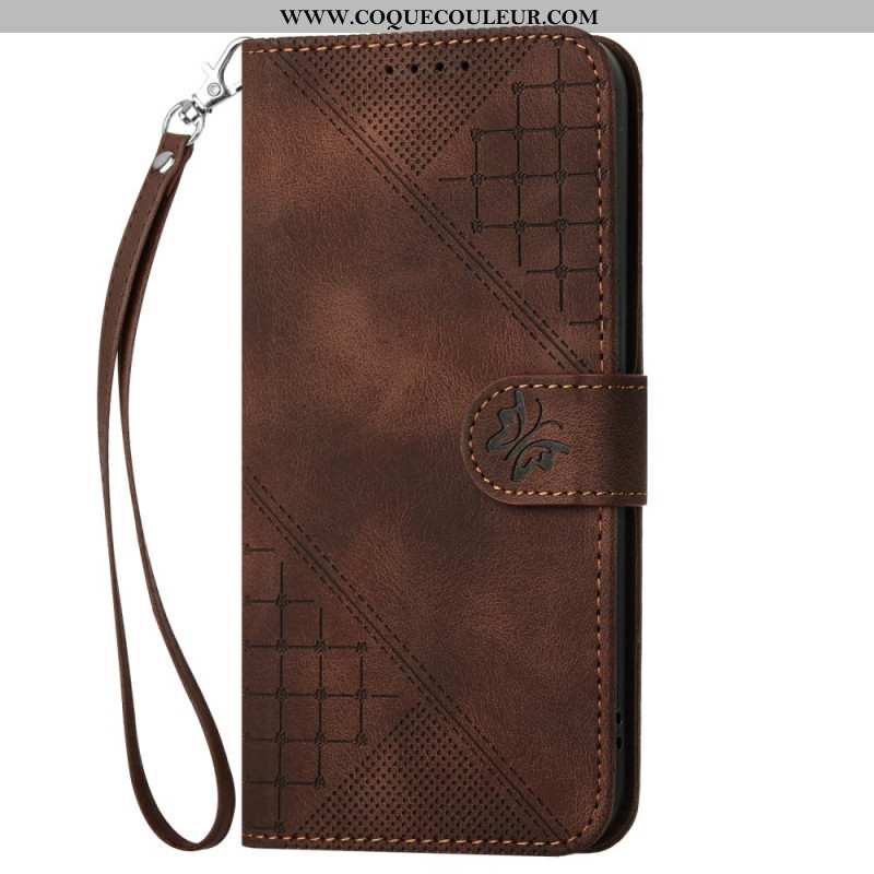 Housse Samsung Galaxy S25 Plus 5G Géométrie à Lanière