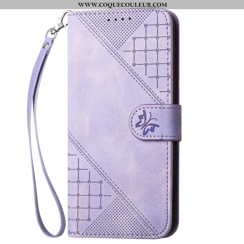 Housse Samsung Galaxy S25 Plus 5G Géométrie à Lanière