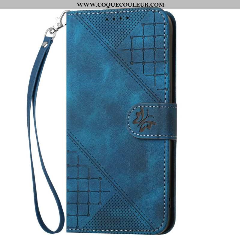 Housse Samsung Galaxy S25 Plus 5G Géométrie à Lanière