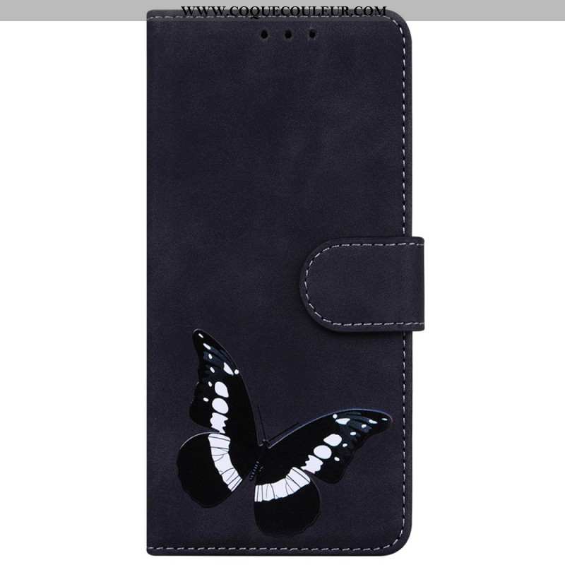 Housse Samsung Galaxy S25 Plus 5G Effet Daim Papillon