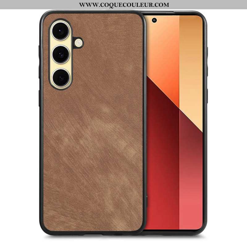 Coque Samsung Galaxy S25 Plus 5G Style Cuir Rétro