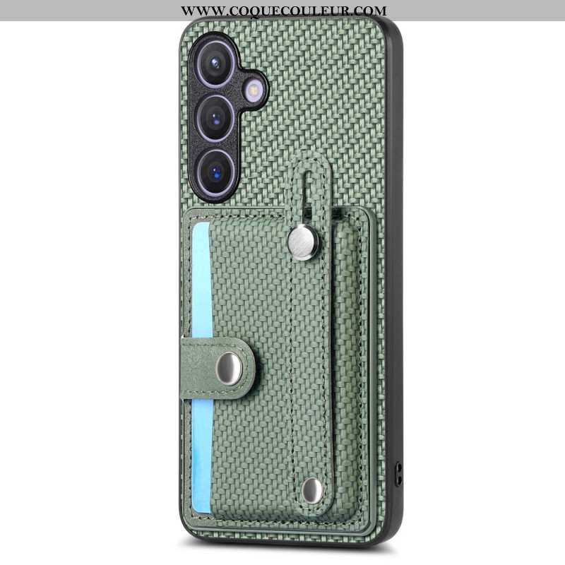 Coque Samsung Galaxy S25 Plus 5G Sangle et Porte-Cartes