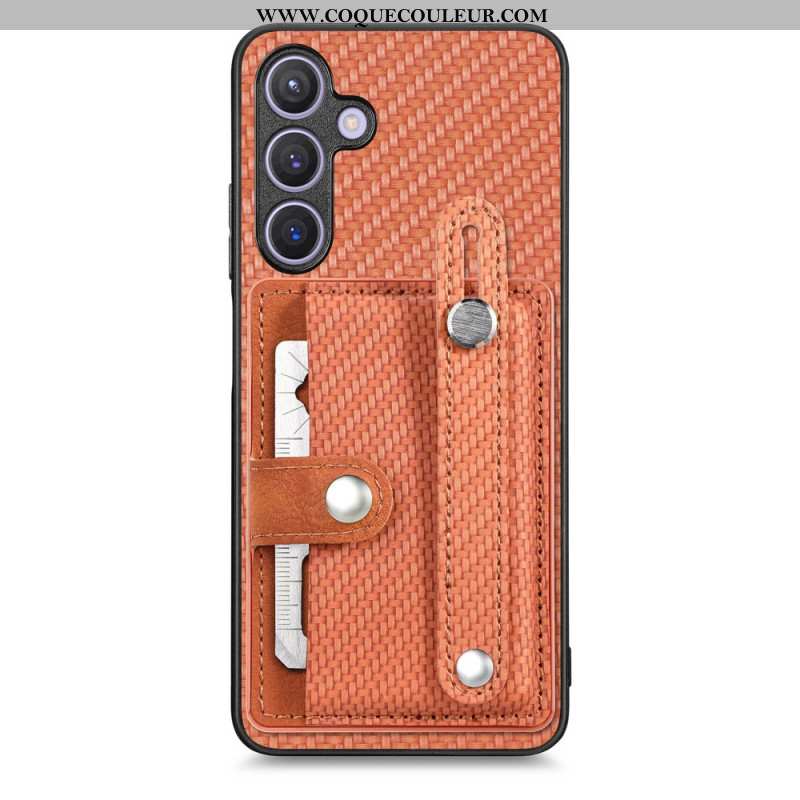 Coque Samsung Galaxy S25 Plus 5G Sangle et Porte-Cartes