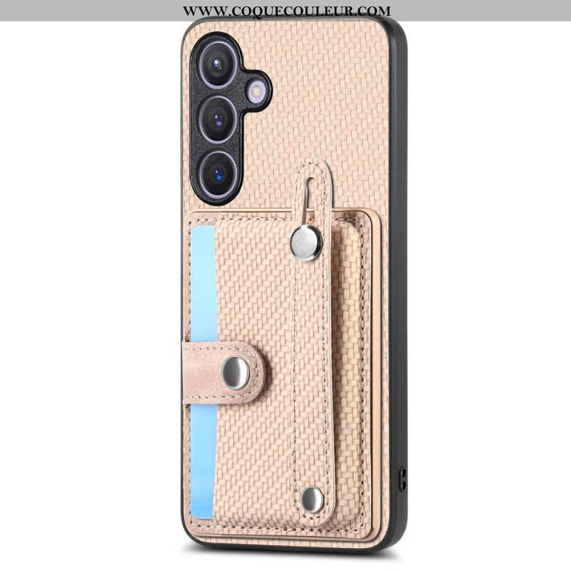Coque Samsung Galaxy S25 Plus 5G Sangle et Porte-Cartes