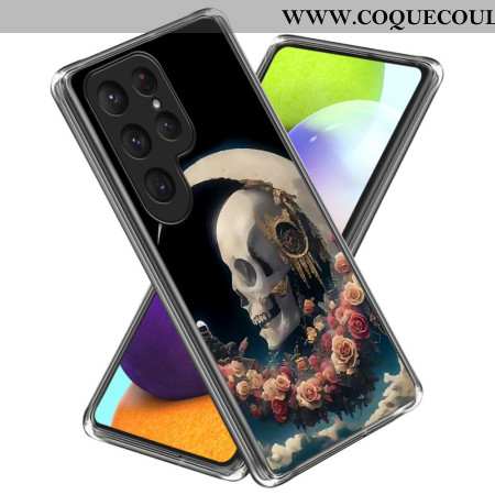 Coque Samsung Galaxy S25 Ultra 5G Crâne Rose