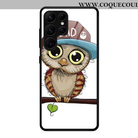 Coque Galaxy S25 Ultra 5G Verre Trempé Hibou