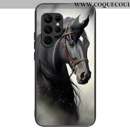 Coque Samsung Galaxy S25 Ultra 5G Verre Trempé Cheval Gris
